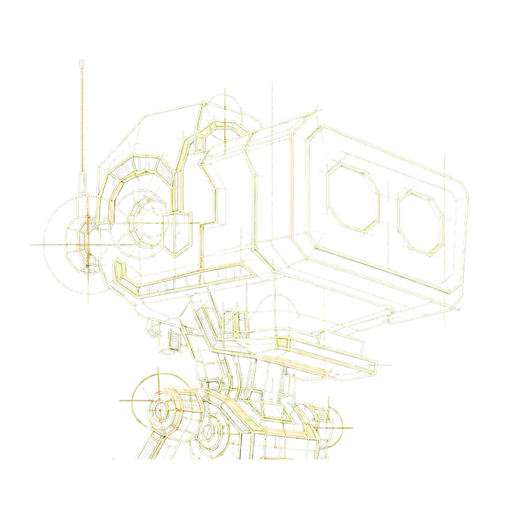 Upper-torso blueprint drawing representing the Cloud posture agent
