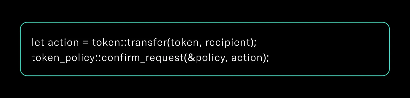 Illustration of Sui’s ActionRequest mechanism enforcing token policy compliance at transaction level.